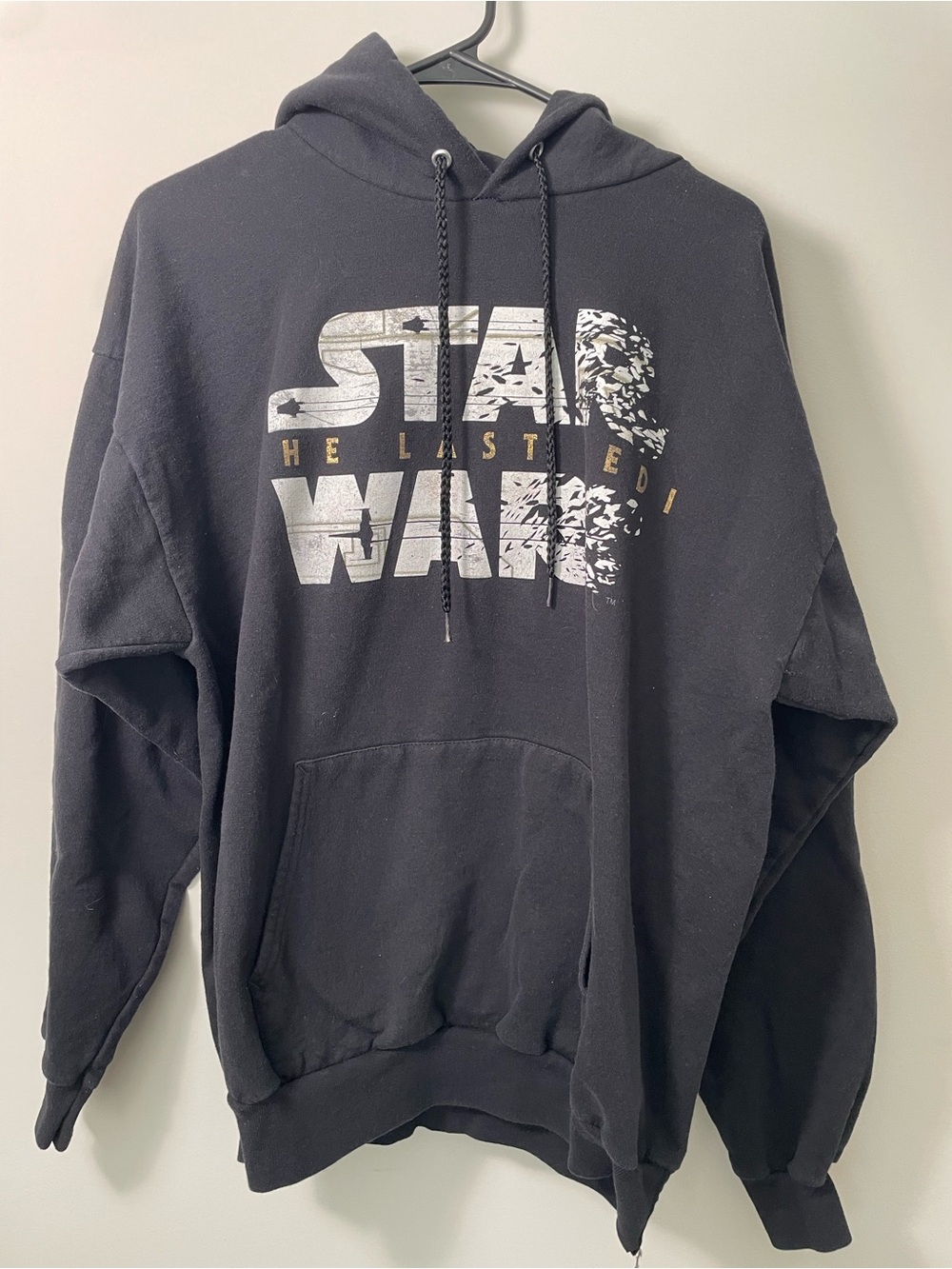 Star Wars The Last Jedi Black Hoodie Disney Land Disney Parks Hanes Youth XL